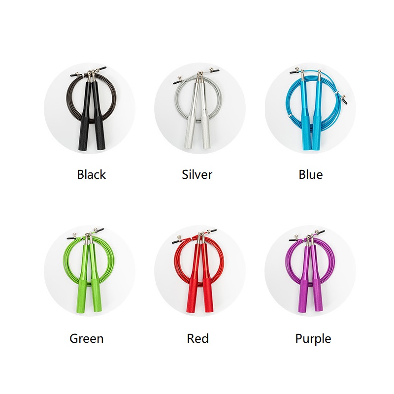 Adjustable Long Cable Fitness Rope Speed Jump Rope Skip For Workout Equipment Accessories Crossfit Training Gym Exercise Boxing