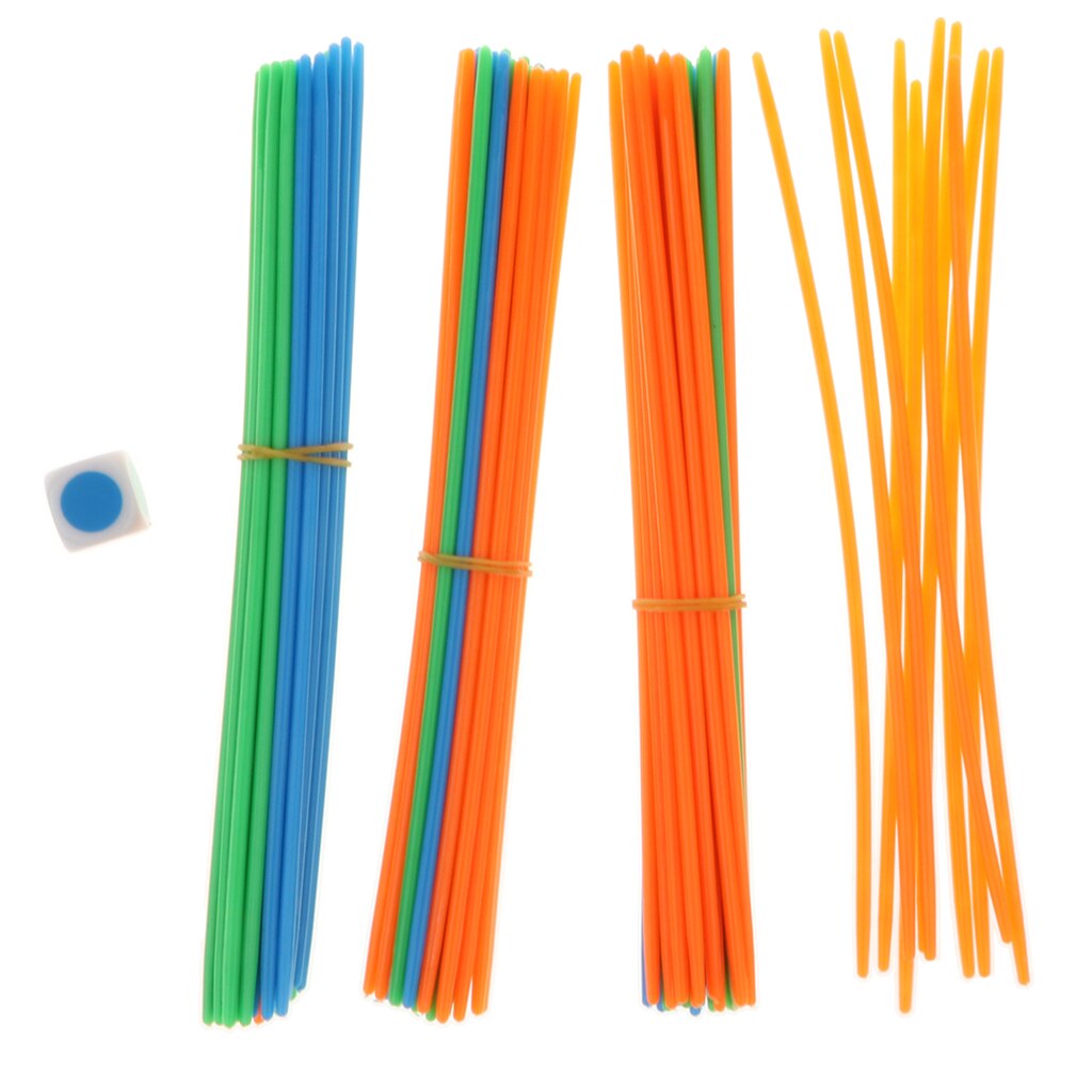 Traditionele Plastic 100Pcs Pickup Sticks Dobbelstenen Board Game Party Bag Fillers