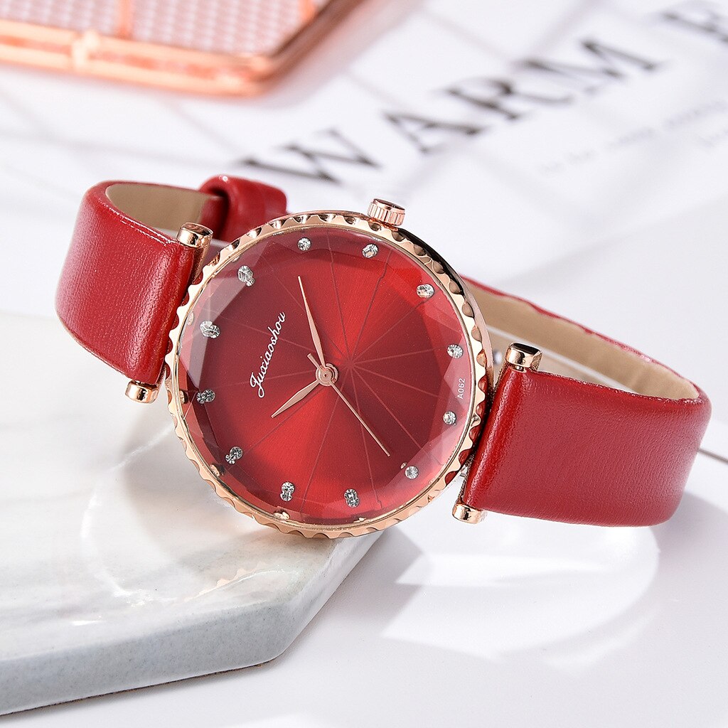 Luxury Women's Watches Leather Strap Ladies Women Watch Casual Leather Quartz Wristwatch Girl clock relogio feminino: 4