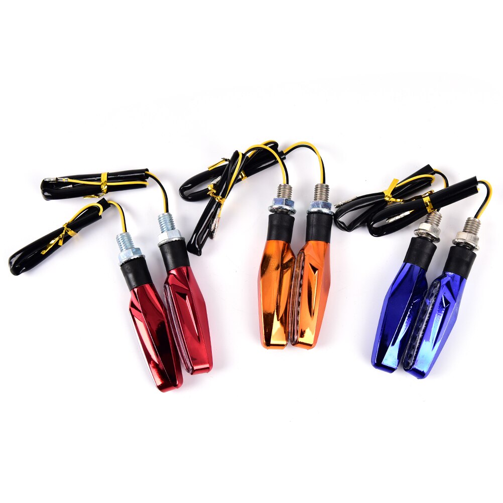 Intermitentes LED secuenciales para motocicleta, luces intermitentes de agua, indicadores de parada trasera, señal de giro, 1 Uds.