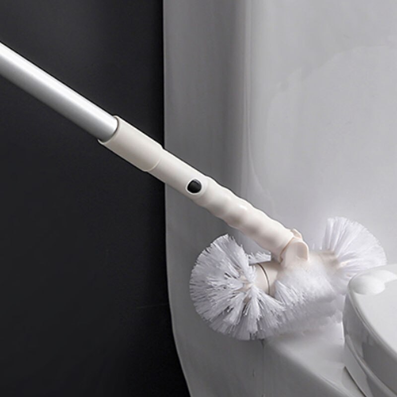Retractable Long Handle Cleaning Brush Aluminum Bathtub Bristle Brush Telescopic Toilet Floor Cleaner Home Bathroom Kitchen Tool