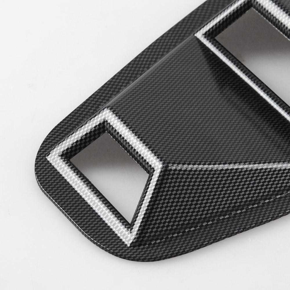 Para 05-14 Ford Mustang 1/4 cuarto lado posterior persianas Scoop Cover Vent GT brillo negro ventana trasera cubierta de persianas