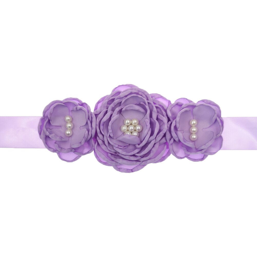Bloem Moederschap Riem Vrouwen Lint Sash Flowergirl Bruids Tailleband Foto Props Zwangerschap Accessoires Jurk Sjerpen: 24