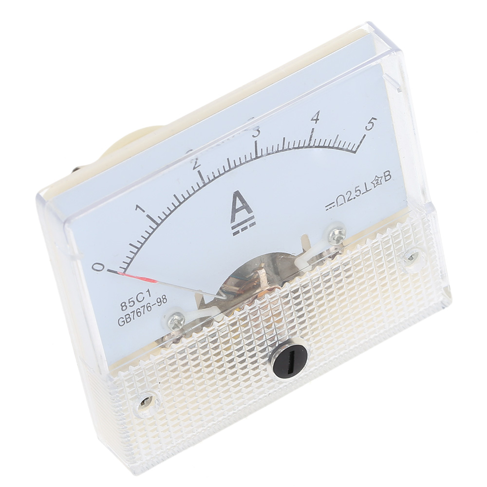 Small Ampermeter DC 0-5A Mini Tasche Amperímetro Analogico Analog A... – Grandado