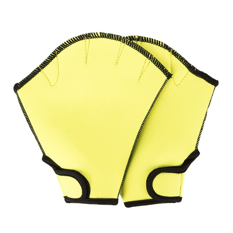 Schwimmen Handschuhe Surfen Tauchen Netze Wasserdichte Handschuhe Schwimmen Ausbildung Tauchen Handschuhe NEUE!: Gelb / M