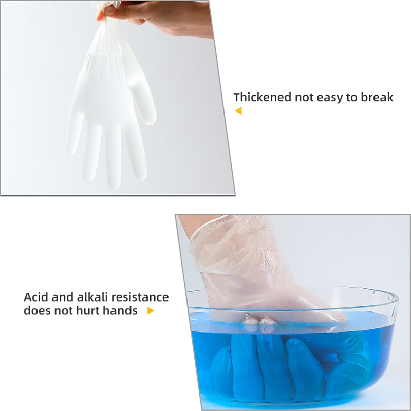 Einweg Vinyl Handschuhe GMG 100 Stck/viel Wasserdichte Allergie Freies Einweg Arbeit Sicherheit Handschuhe PVC Handschuhe Lebensmittel Klasse
