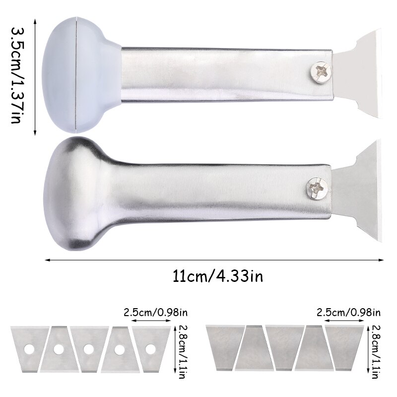 RORGETO Manual Leather Shoe Push Knife Stainless Steel Cutting Knife with Blade DIY Hand Stitched Craft Carving Accessories Tool