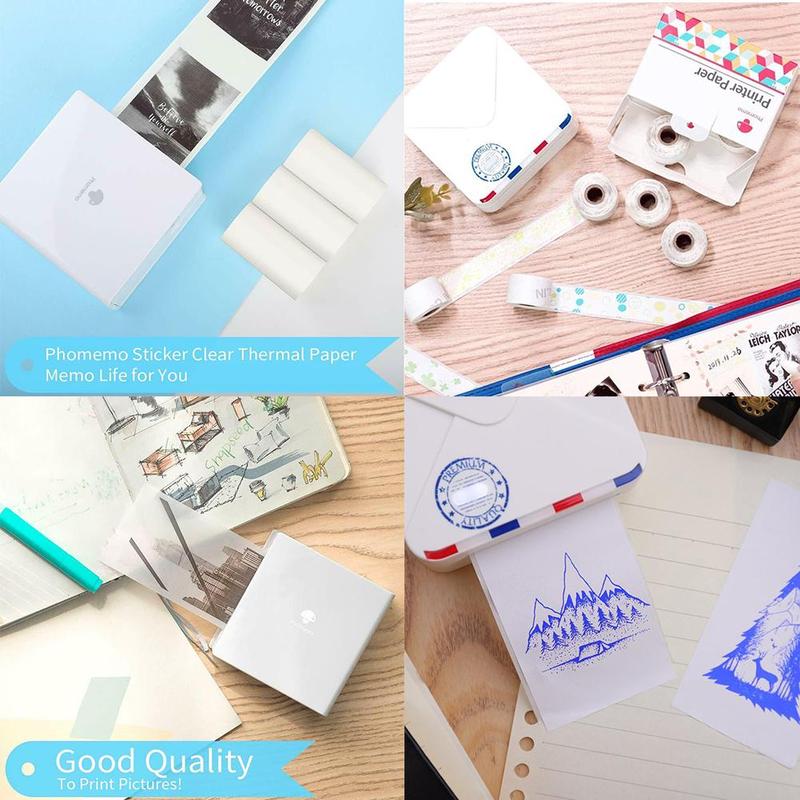 Papel de impresión Universal, adhesivo térmico con patrón de papel, autoadhesivo, papel de etiquetas para imprimir, T1L0