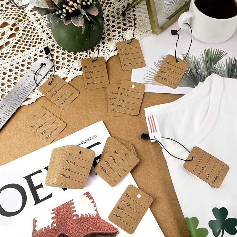 1000 Stuks Prijs Tags En Hang Tag String, Kleding Tags Voor Kleding Markering Tags Unstrung Tags Winkel Tags