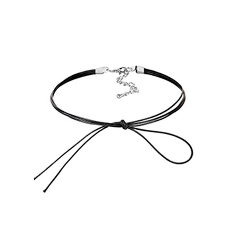 Gargantilla gótica de terciopelo negro, collares de cuerda de estilo gótico, decoración para el cuello para mujer, joyería Chocker en accesorios para el cuello de niña: Chapado en zinc azul