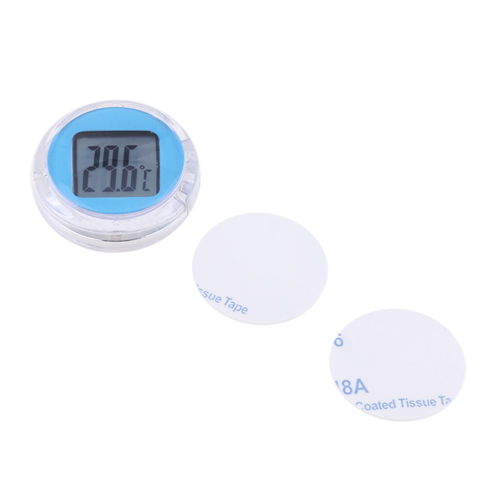 1 Piece Motorcycle Bike Electronic Temperature Meter Gauge Mini Digital Thermometer Plastic 1.3 x 1.3 cm: Light Blue
