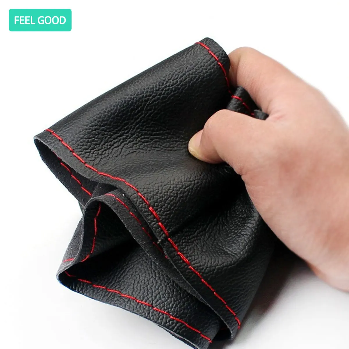 Auto lenkrad abdeckung Nadeln und Geflecht faden Kunstleder Auto abdeckungen Suite DIY Textur weiches Autozubehör 38cm