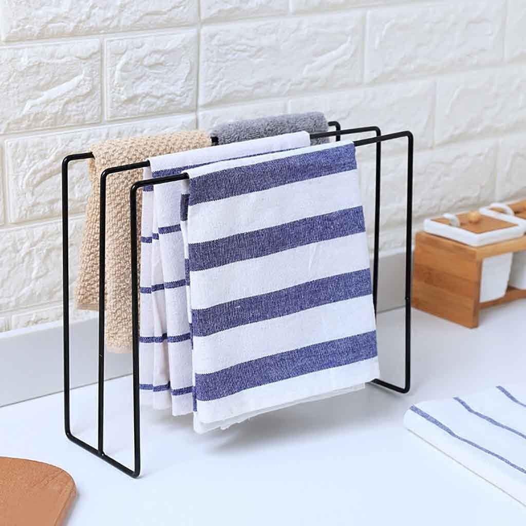 1PC Kitchen Towel Holder Towel Rack Stand Kitchen Sink Folding Washing Towel Rag Drainer Holder Storage Rack