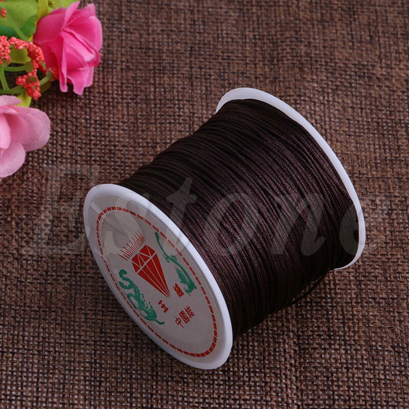 1Roll 45M x 0.8mm Nylon Chinese Knot Macrame Bracelet Braided Cord Thread String
