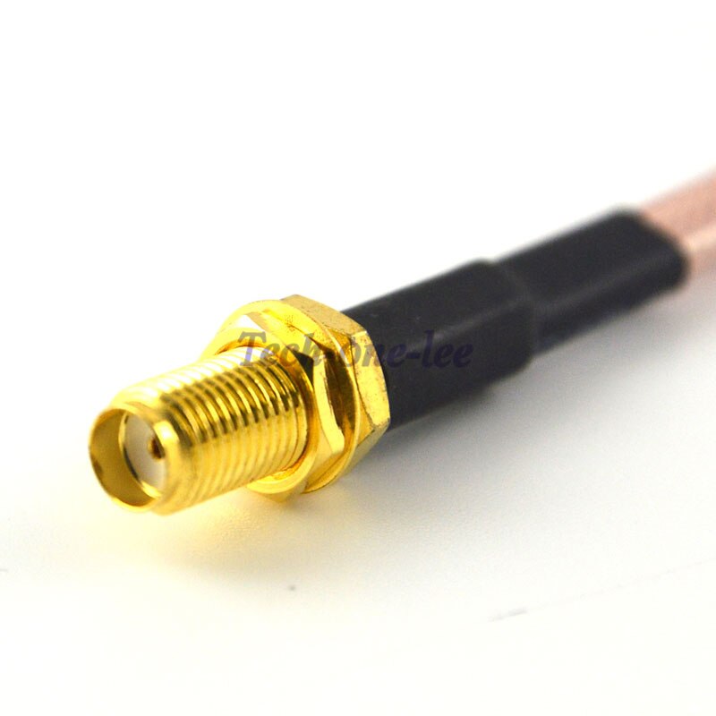 2 stuk/partij SMA-TS9 Adapter SMA Vrouwelijke naar Y type 2 TS9 Mannelijke Connector Splitter Pigtail Kabel RG316 15 CM