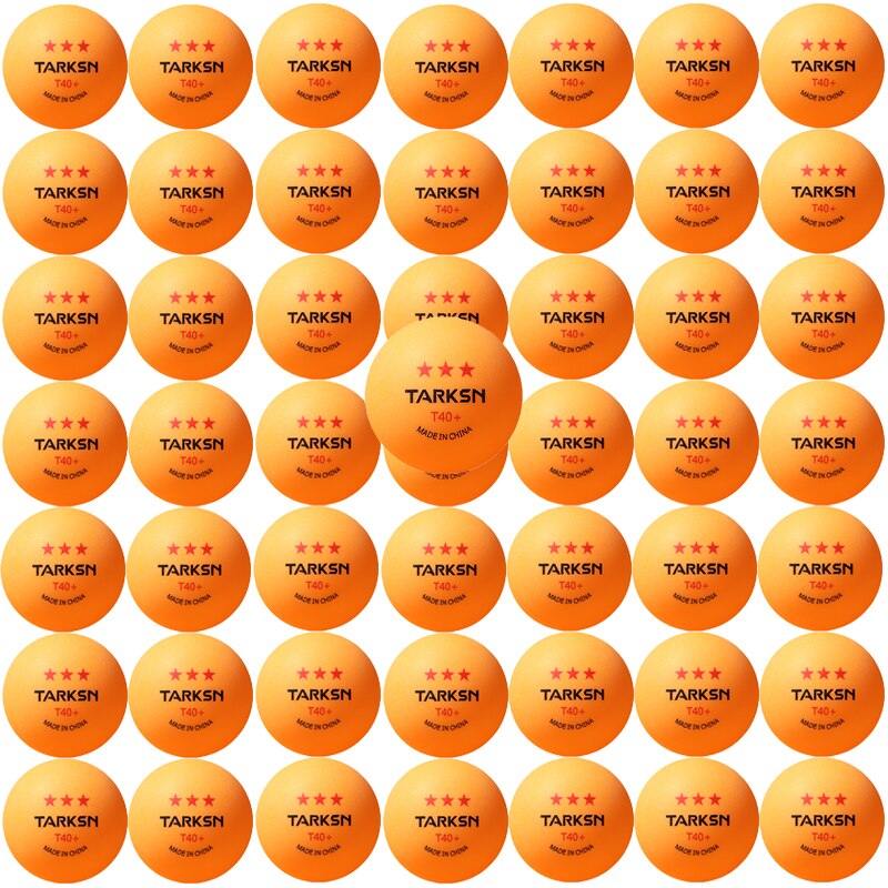 50/100Pcs Een Pack 3-Sterren Professionele T40 + Abs 2.75G Tafeltennis Duurzaam Ping Pong bal Amateur Geavanceerde Training Team Ballen: Orange 50pcs