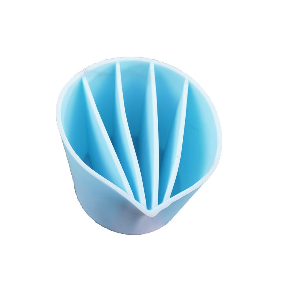 Clear Silicone Epoxy Resin Mixing Cups Distribution Measuring Cup DIY Epoxy Resin Tools For Jewelry Making Handmade Hobby Craft: 5 Holes-blue
