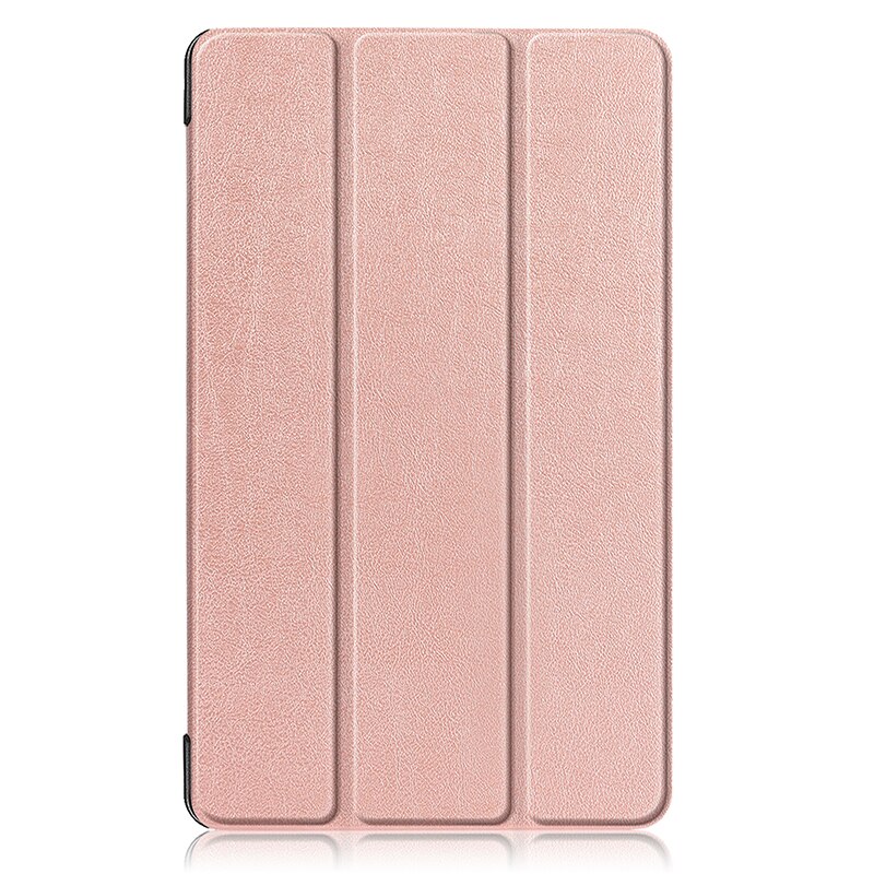 Til samsung galaxy tab  a 8.0 etui cover tablet sm -t290 sm-t295 sm-t297 ultra slim flip stativ magnetisk etui funda: Cy -t290. rosa guld