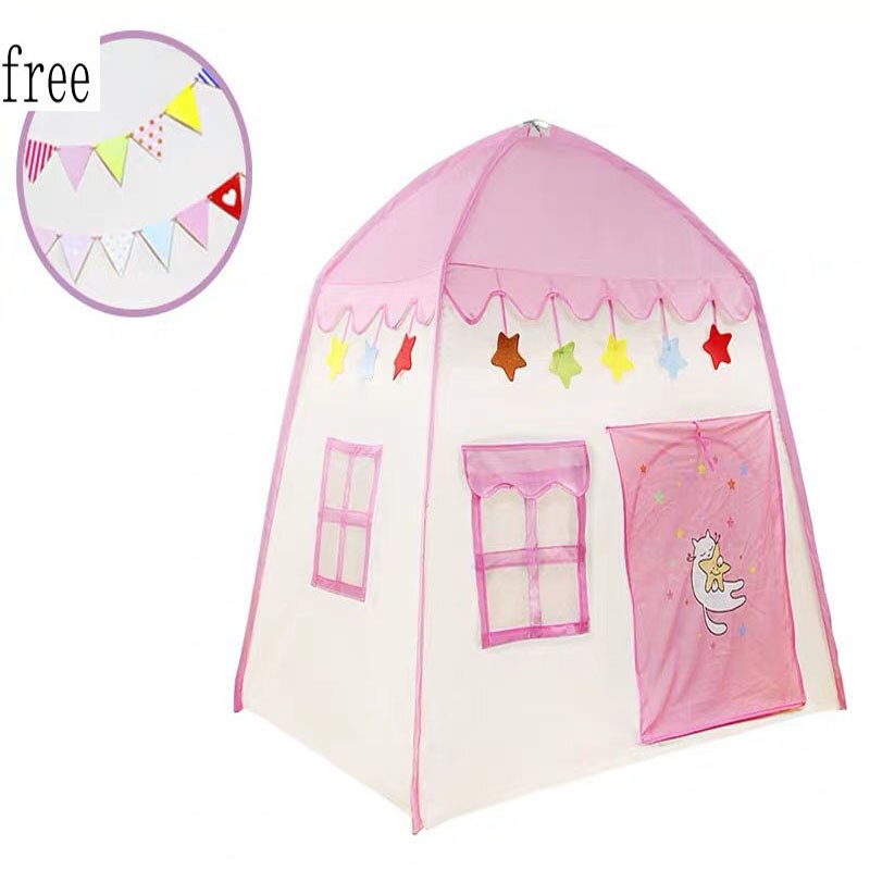 Children's Tent Folding Baby Tent Princess Game Houseid Indoor Outdoor Castle Tent Boy Girl House Folding Game House Play Teepee: ZP096A