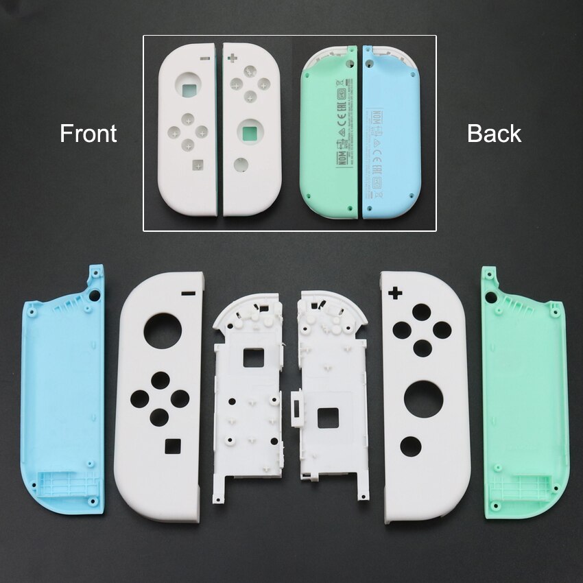 YuXi Replacement Housing Shell Cover for Nintend Switch NS NX Joy-Con Joycon Controller Protective Shell Case Green Blue White: No.7