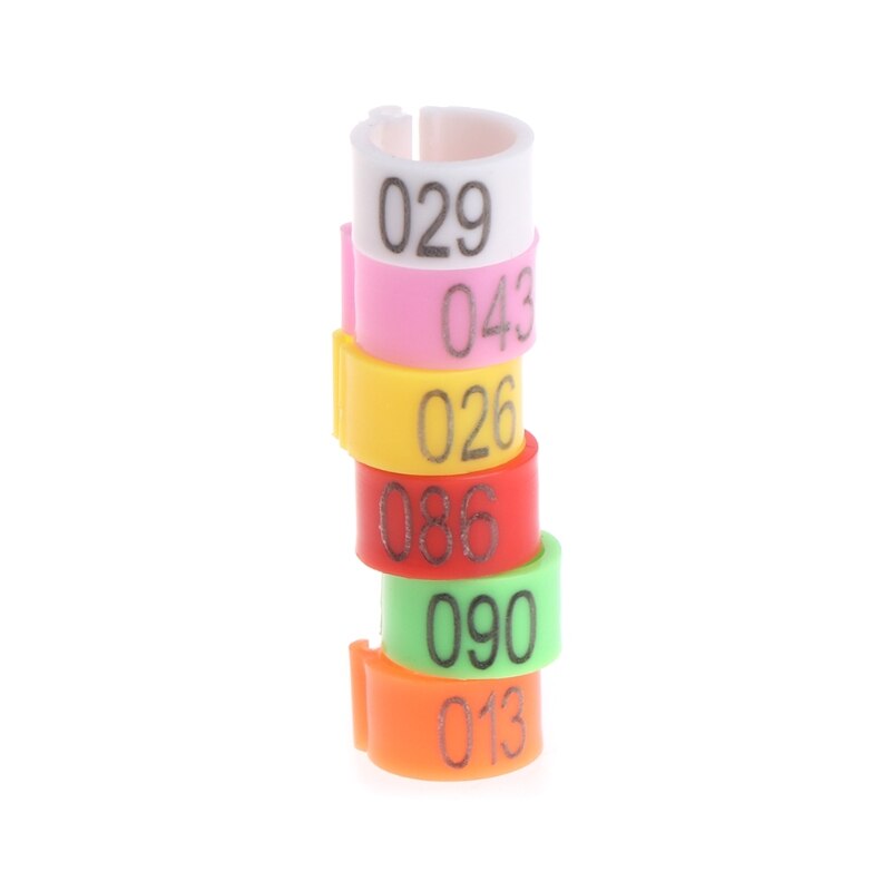 100 Stck 8mm Identifizieren Ring Träger Taube Ausbildung Liefert Bein Anzahl Vogel Bands