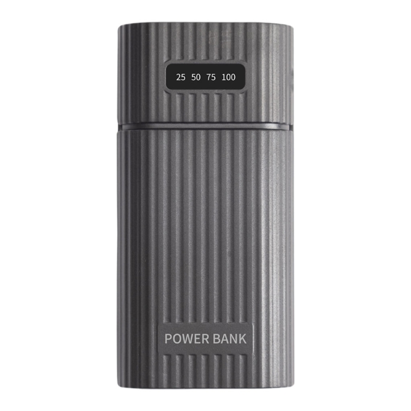 2x 18650 21700 akku-diy-usb-powerbank mit typ-c- und micro-usb-eingang, ladebox für smartphones und tablets