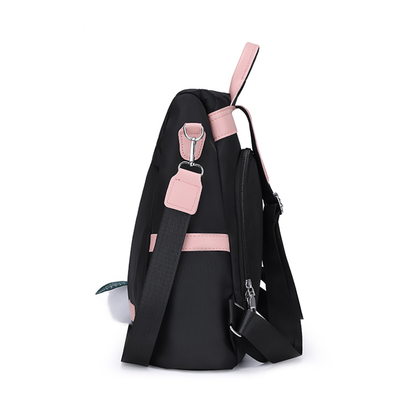 Mochila para mujer, bolso de mano de gran capacidad a prueba de robo, bolso de hombro, mochila negra de seguridad Oxford de viaje para mujer