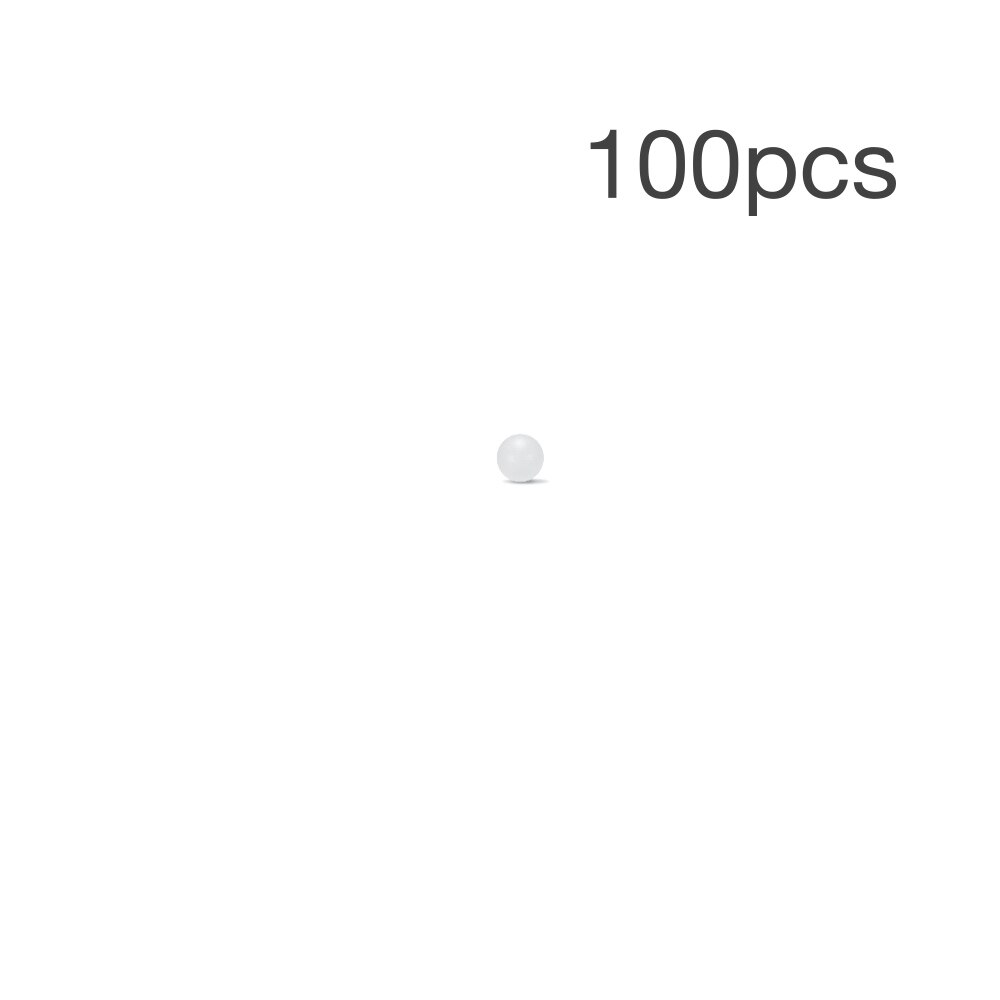 4mm 100pcs Polypropylene ( PP ) Sphere Solid Plastic Balls for Ball Valves and Bearings