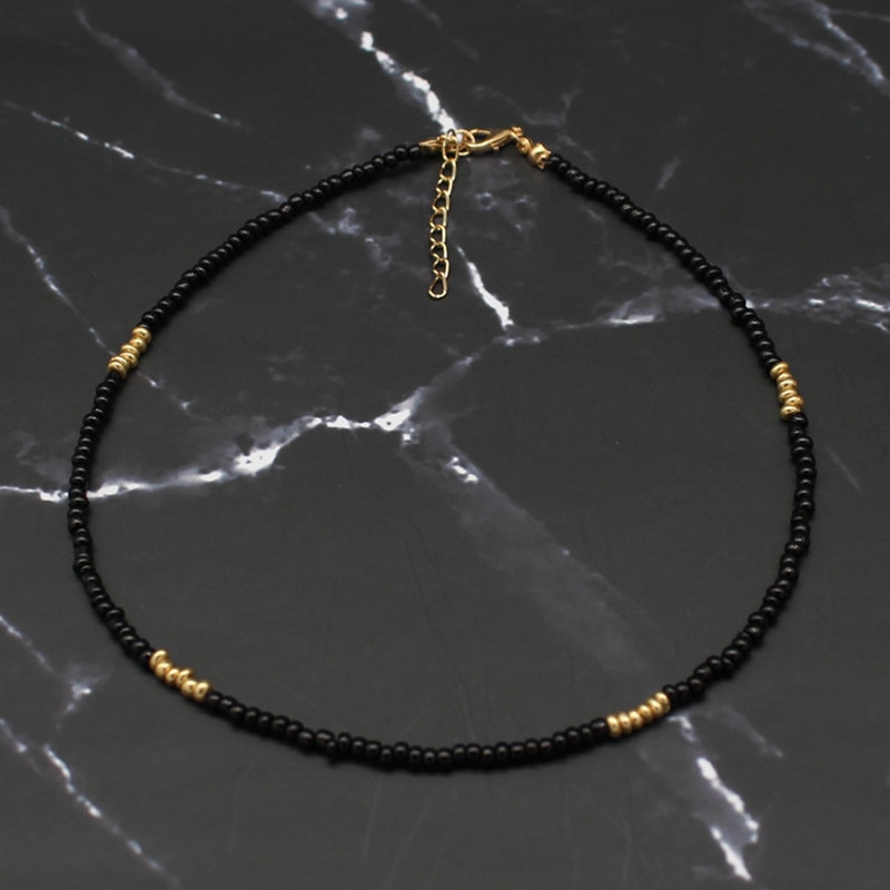 Bohemia Handmade Rainbow koraliki proste Choker naszyjnik moda damska dziki słodki kolorowy kołnierz biżuteria prezent