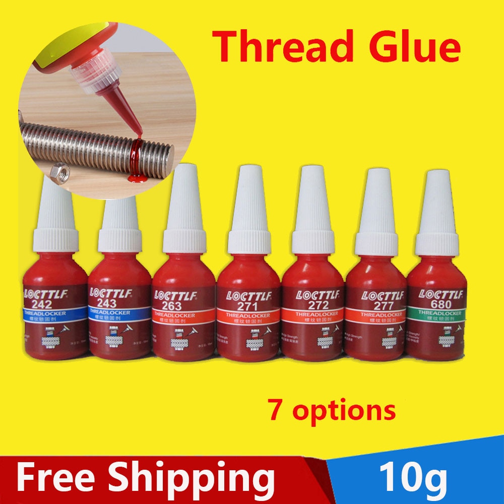 Thread Glue High Strength Threadlocker Anaerobic Adhesive Glue Sealant Glue Screw Anti-loosening Glue Screw Glue metal thread10g