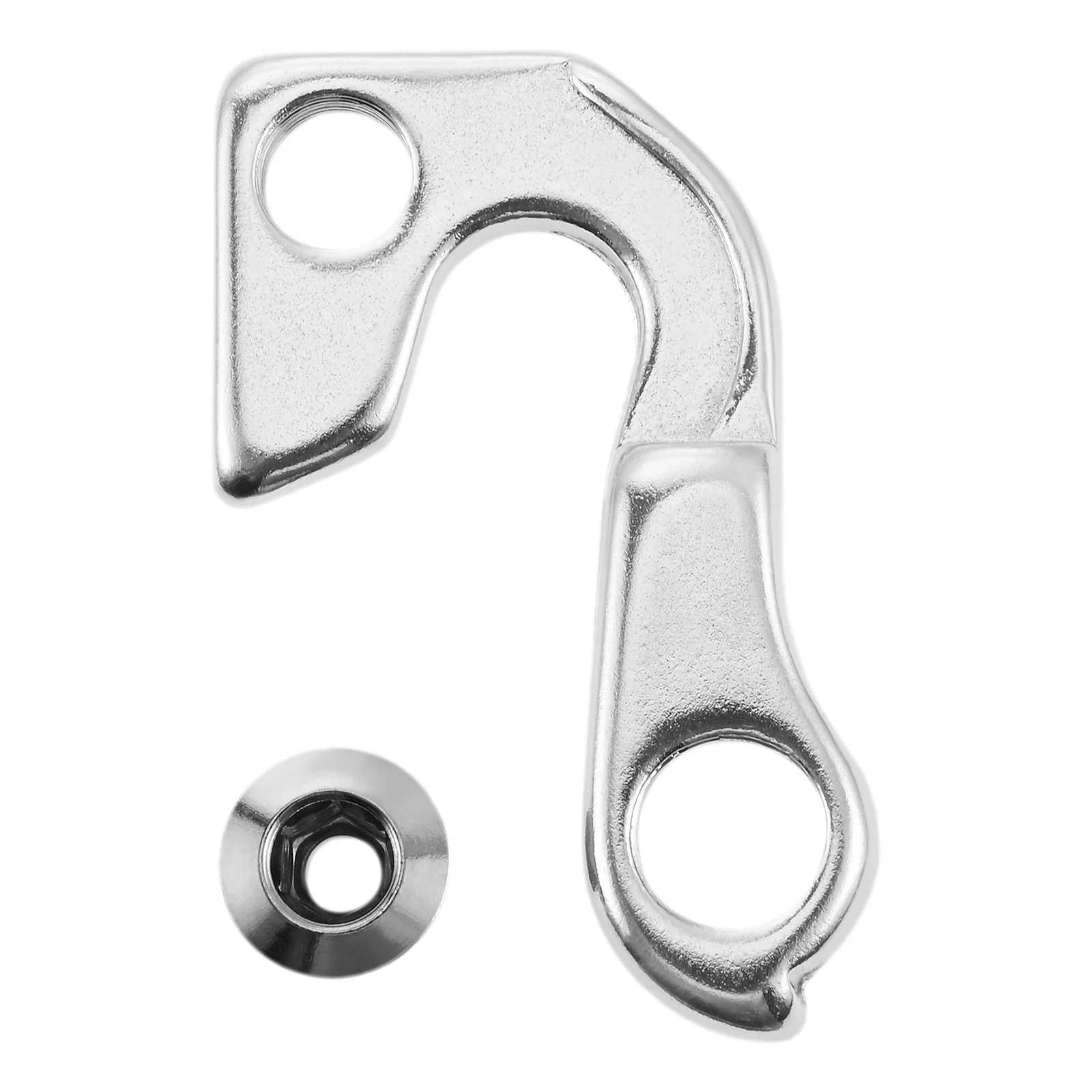 Silberner Schaltauge aus Aluminiumlegierung für Mountainbikes, Rennräder und MTBs, Ersatz-Aufhängerteil für Schaltwerk