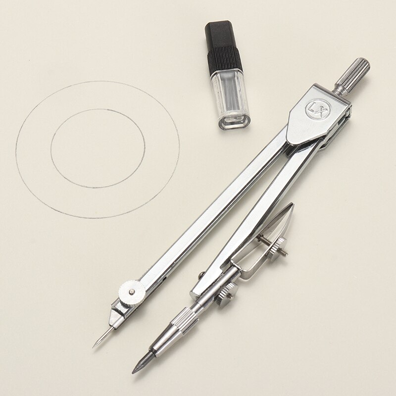 1pcs Metal Pencil Compasse Drawing Drafting Compass Tools for Student Learning School Stationery Office Supplies