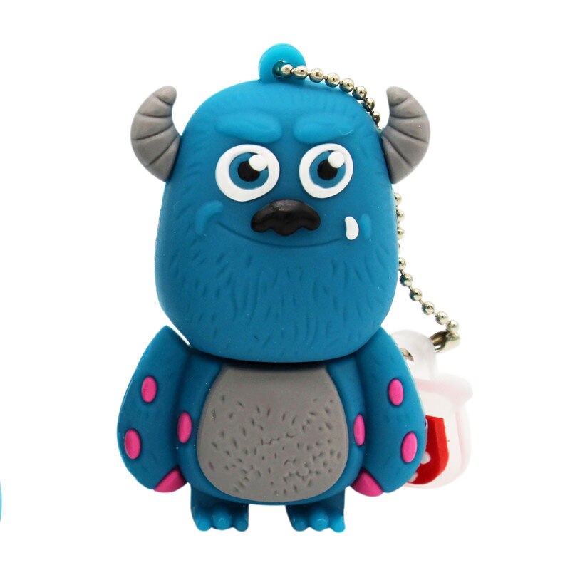 TEXT ME cute cartoon 3 colour Monster University usb flash drive usb 2.0 4GB 8GB 16GB 32GB 64GB pendrive best: 64GB / Yellow