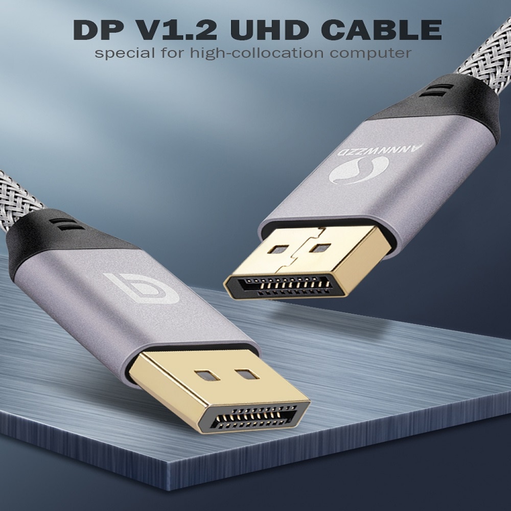 Displayport Kabel 144Hz Display Port Kabel 1.2 4K 60Hz Hd 3D Voor Hdtv Grafische Kaart Projector Displayport naar Displayport Kabel