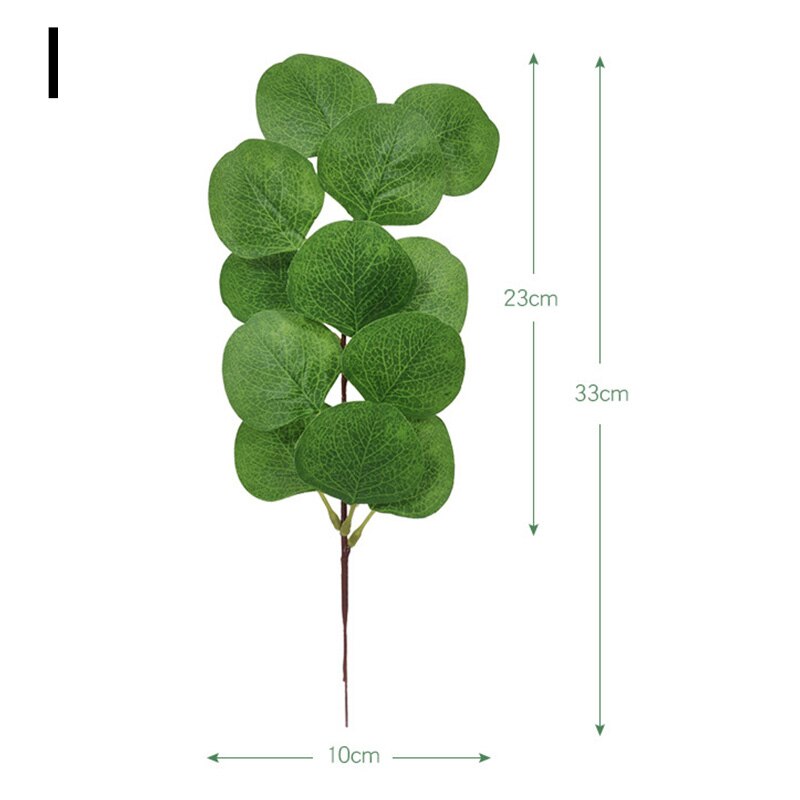 Simulation Eucalyptus Leaves Mini Simulation Eucalipto Single Artificial Leaf Plants Wedding Shooting Prop Home Party Decor: I