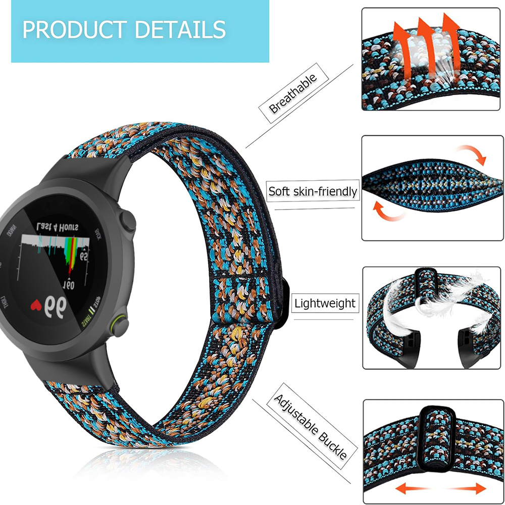Sport Elastisches Nylonband Für Garmin Forerunner 45 45S Frauen Männer Solo Uhr Armband Band Schleife Für Garmin Swim 2 Correa