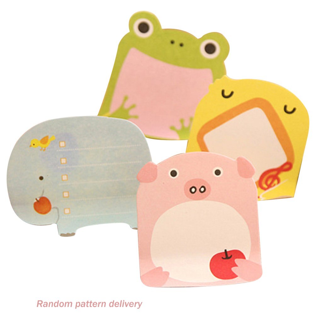 Cartoon Animal Practical Sticky Post Cute Small Fresh Note Sticker Notepad Small For Children