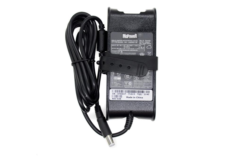 Original 19.5V 3.34A 65W AC Adapter Charger for Dellinspiron M101z-1120 1400 1420 14-3446/3449/3445/3443 14-3442 14-5442 14-5445