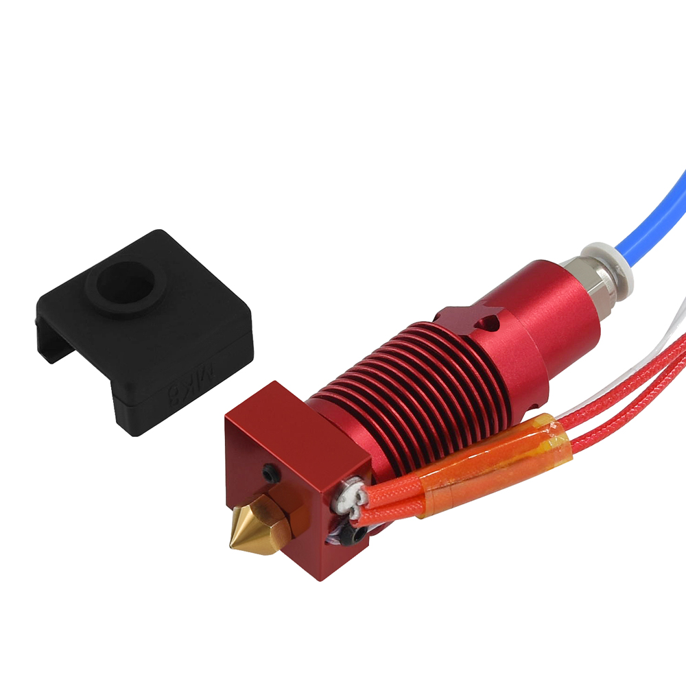 CR10 Hotend/CR10S J-Head MK8 Extruder 3D Printer Onderdelen Voor Ender 3/S CR10 Heatsink Aluminium blok MK8 Nozzle + CR10 Siliconen Sok: for CR-10S Pro