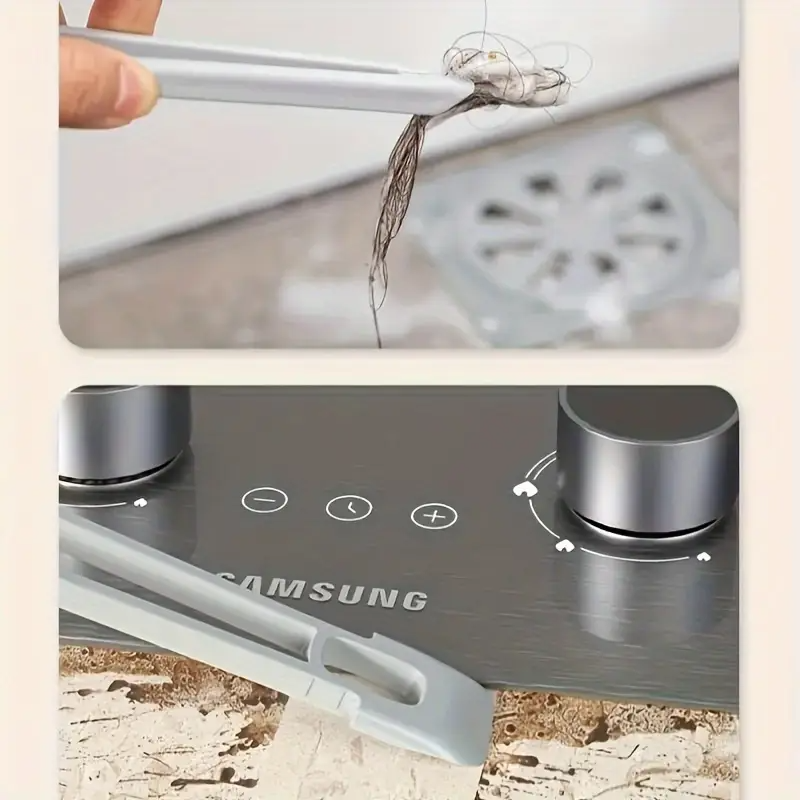 4 en 1 360 ° Depurador giratorio de cerdas duras, cepillo multiusos para limpieza de azulejos con raspador de Clip para suelos de baño y cocina