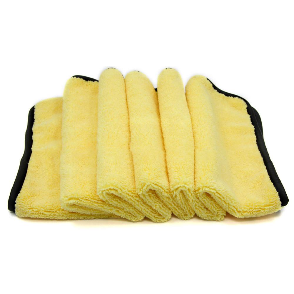 Mikrofiberhåndklæde bilrengøring tørringsklud hemming bilplejeklud detaljering vaskehåndklæde til toyota полотенце из микрофибры