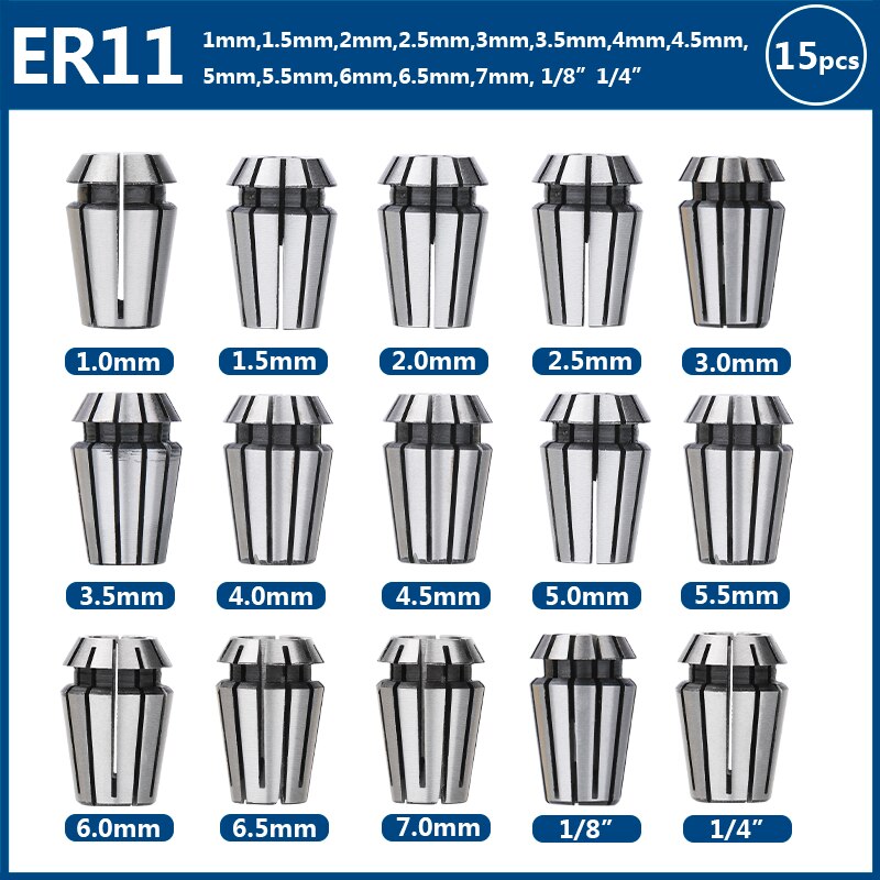 XCAN Spring Collet ER 11 Collet Chuck for CNC Milling Cutter Engraving Machine Spindle Motor Precision Chuck Lathe Tool Holder