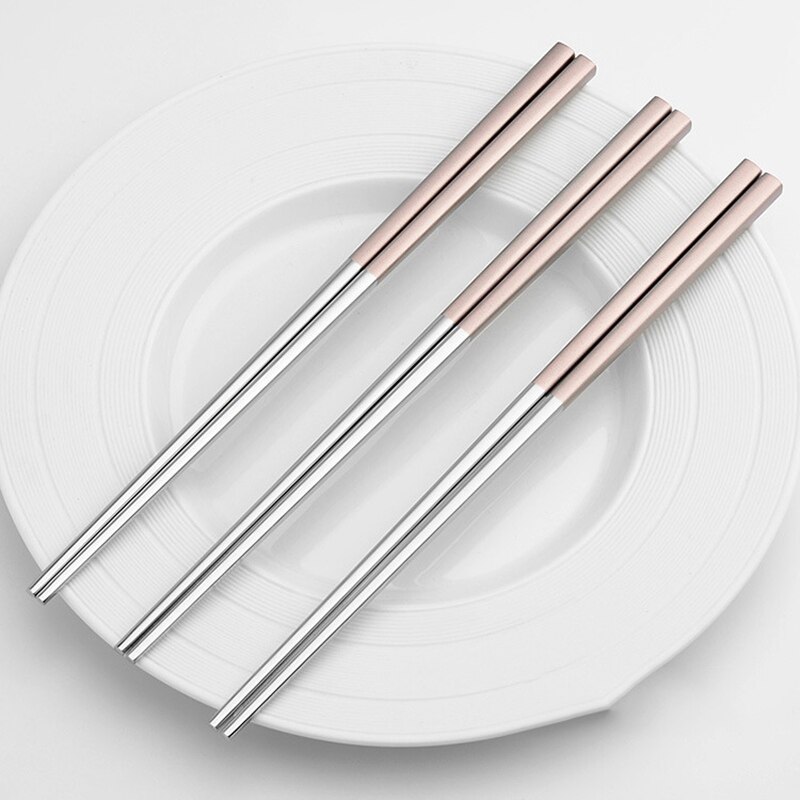 Reusable Plating BalleenShiny 1 Pairs Stainless Steel Chopsticks Pl... – Grandado