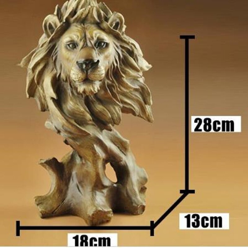 Wood carving, animal lion tiger wolf eagle sculpture crafts, home office shop desktop decoration crafts