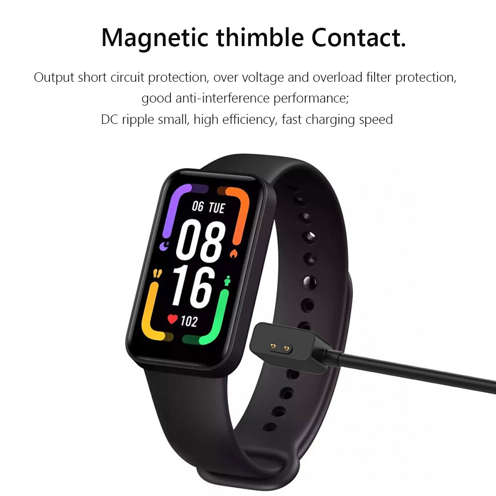 Cable de carga magnética para Xiaomi Redmi Smart Band Pro/Watch 2/Watch 2 Lite, cargador de reloj deportivo, soporte de base de alimentación