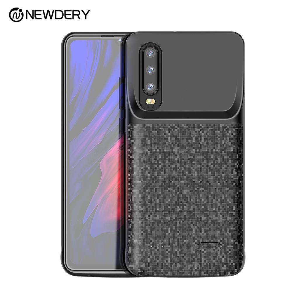 Portable power case for Huawei p30 p30 pro Nova 4e 4700mAh TPU charging case for huawei p30 pro black