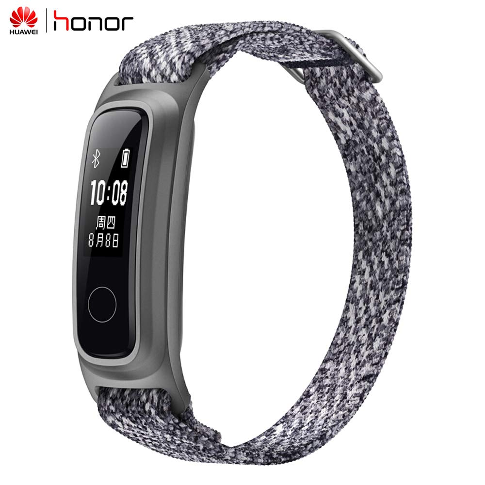 Huawei Honor Band 5 edición baloncesto con correa de Metal pulsera inteligente reloj amuled ritmo cardíaco Fitness rastreador de sueño deportivo: Grey