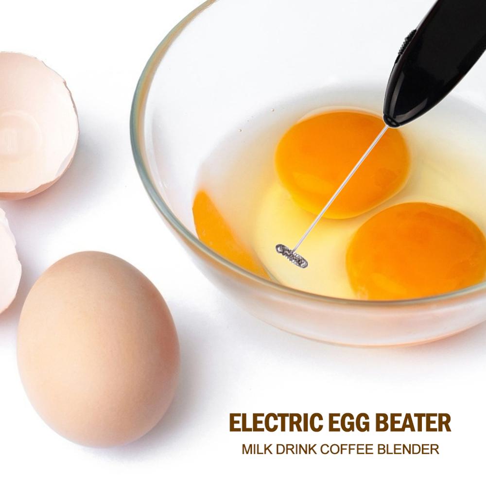 Eggbeater Melk Koffie Mixer Eiklopper Abs Blender Elektrische Stirrer Bakken Tools Voor Huishoudelijke Keuken Ei Levert