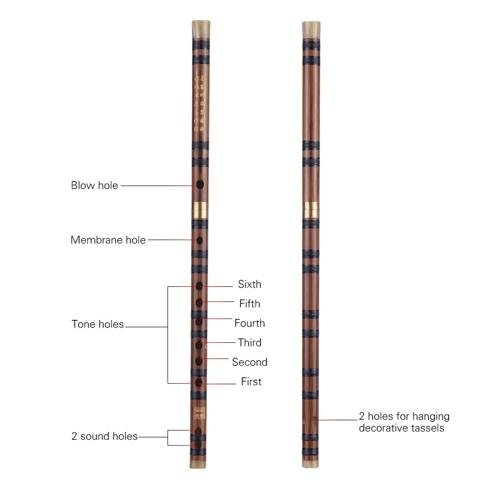 Bamboe Fluit Professionele Houtblazers Fluiten Muziekinstrumenten C D G Sleutel Chinese Dizi Transversale Flauta