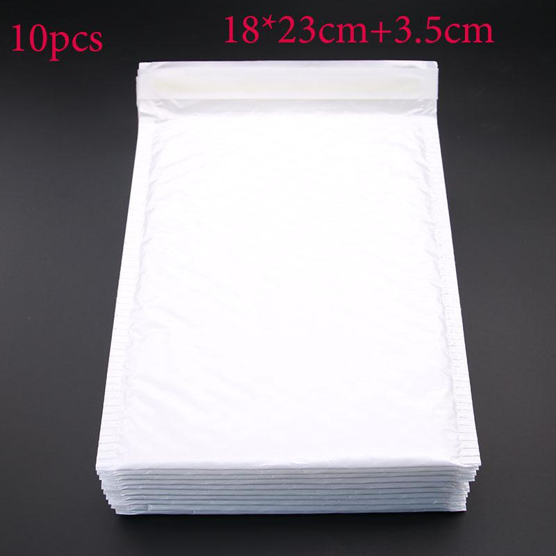 Office Stationery Paper (18 * 23cm + 3.5cm) 10 Pieces / White Envelope Paper Bubble Bag Foam Collision Postage Bag: Default Title